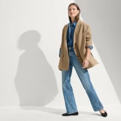 Rothy's The Flat - Black Solid -Rothy's Shoes Store 001 Flat Black On Figure 0727