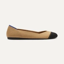 Rothy's The Flat - Camel Captoe -Rothy's Shoes Store 001 Flat CamelCaptoe B