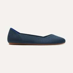 Rothy's The Flat - Navy -Rothy's Shoes Store 001 TheFlat Navy B