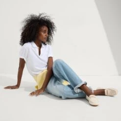 Rothy's The Driver - Cream Puff -Rothy's Shoes Store 003 Loafer Ecru On Figure 1256