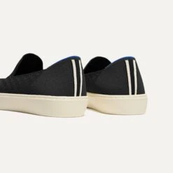 Rothy's The Original Slip On Sneaker - Black Sand -Rothy's Shoes Store 006 OriginalSlipOnSneaker BlackSand Heel 3442