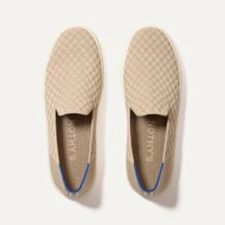 Rothy's The Original Slip On Sneaker - Knot Brown -Rothy's Shoes Store 006 OriginalSlipOnSneaker KnotBrown PrimaryOverhead 5434