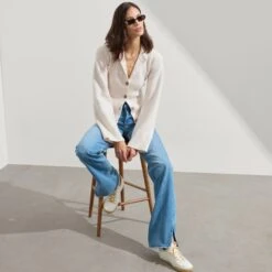 Rothy's The Lace Up Sneaker - Quilted Cloud -Rothy's Shoes Store 038 LaceUpSneaker QuiltedCloud On Figure 0945