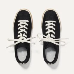 Rothy's The Lace Up Sneaker - Black -Rothy's Shoes Store 038 LaceUp Black A