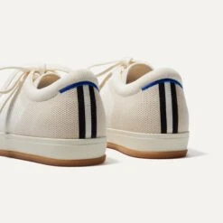 Rothy's The Lace Up Sneaker - Blonde -Rothy's Shoes Store 038 LaceUp Blonde HeelDetail1205