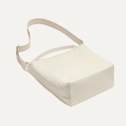 Rothy's The Bucket Bag - White Sand -Rothy's Shoes Store 039 BucketBag WhiteSand Bottom 2390