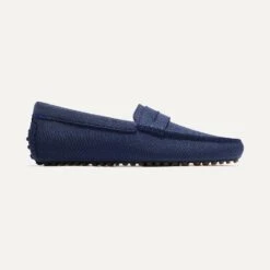 Rothy's The Driving Loafer - Navy Herringbone