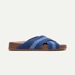 Rothy's The Weekend Slide - Indigo -Rothy's Shoes Store 065 WeekendSlide Indigo Side 0541Large