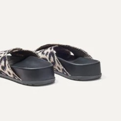 Rothy's The Weekend Slide - Sandy Cat -Rothy's Shoes Store 065 WeekendSlide SandyCat HeelDetail 693