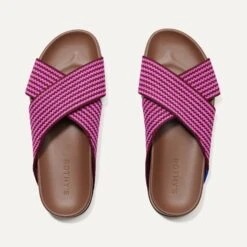 Rothy's The Weekend Slide - Sangria Stripe
