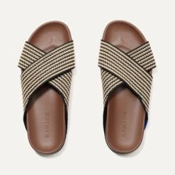 Rothy's The Weekend Slide - Toffee Stripe
