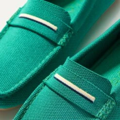 Rothy's The Driver - Green Melon -Rothy's Shoes Store 069 Driver GreenMelon Toedetail Macro 4454