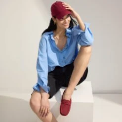 Rothy's The Driver - Merlot Herringbone -Rothy's Shoes Store 069 Driver MerlotHerringbone On Figure 9510