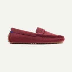 Rothy's The Driver - Merlot Herringbone -Rothy's Shoes Store 069 Driver MerlotHerringbone Side 0142