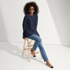 Rothy's The Square Mary Jane - Wren Captoe -Rothy's Shoes Store 075 SquareMaryJane WrenCaptoe On Figure 0075