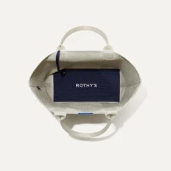 Rothy's The Lightweight Tote - Diamond Metallic -Rothy's Shoes Store 086 LightweightTote DiamondMetallic Overhead 4574 cd01278f ff2c 41bb a53b 09747375a3fe