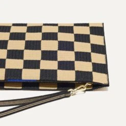 Rothy's The Wristlet - Checker Classic -Rothy's Shoes Store 093 Wristlet CheckerClassic LayDown 0594