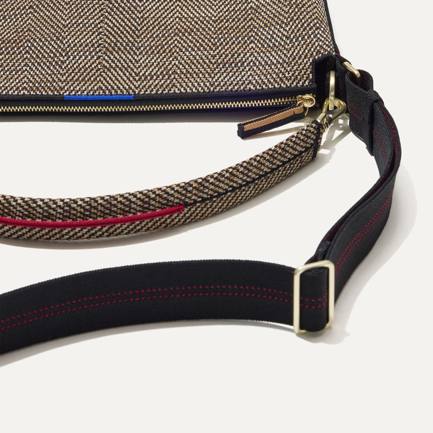 Rothy's The Mini Zip Bucket - Cacao Herringbone 6 Rothy's The Mini Zip Bucket - Cacao Herringbone - Image 6