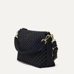 Rothy's The Daily Crossbody - Black Sand -Rothy's Shoes Store 106 DailyCrossbody BlackSand 45 Degree
