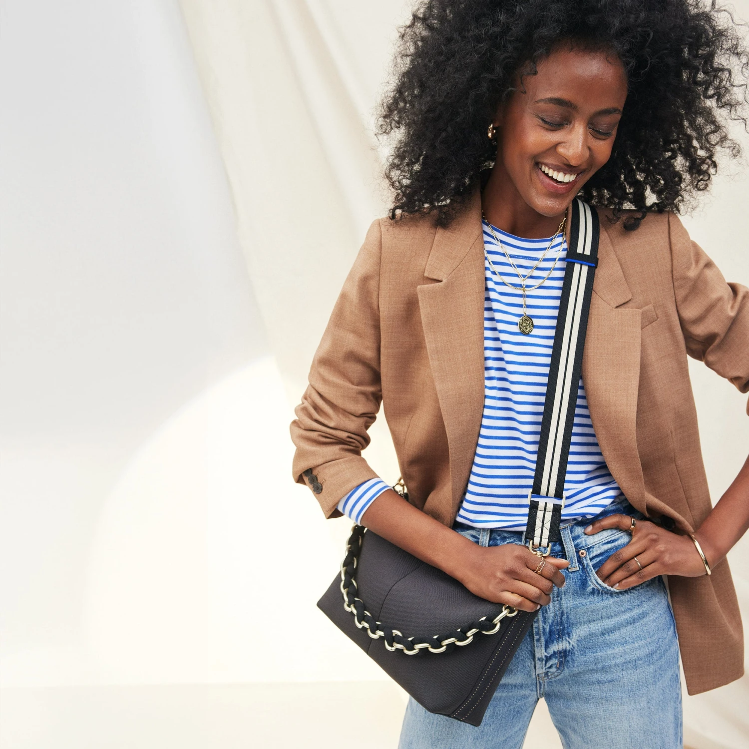 Rothy's The Shoulder Strap - Black Chain 2 Rothy's The Shoulder Strap - Black Chain - Image 2