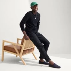 Rothy's The Ravello Loafer - Navy -Rothy's Shoes Store 123 RavelloLoafer Navy On Figure 0162 05b121cb d78f 4e48 a290 f79d49ae7fe7