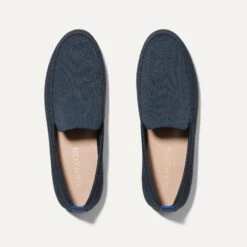 Rothy's The Ravello Loafer - Navy -Rothy's Shoes Store 123 RavelloLoafer Navy PrimaryOverhead9509