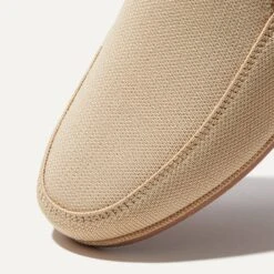 Rothy's The Ravello Loafer - Sand -Rothy's Shoes Store 123 RavelloLoafer Sand ToeDetail9711