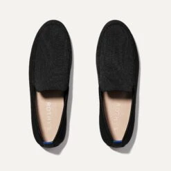 Rothy's The Ravello Loafer - Stone Black -Rothy's Shoes Store 123 RavelloLoafer StoneBlack PrimaryOverhead9503