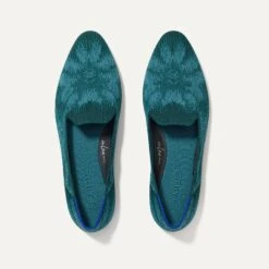 Rothy's The Almond Loafer - Dark Jade