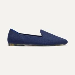 Rothy's The Almond Loafer - Deep Navy -Rothy's Shoes Store 130 AlmondLoafer DeepNavy Side 90907