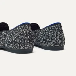 Rothy's The Almond Loafer - Dusk Tweed -Rothy's Shoes Store 130 AlmondLoafer DuskTweed HeelDetail 91000