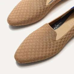 Rothy's The Almond Loafer - Wren Basketweave -Rothy's Shoes Store 130 AlmondLoafer WrenBasketweave ToeDetail 4260