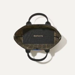 Rothy's The Lightweight Petite Tote - Checker Classic -Rothy's Shoes Store 141 PetiteLightweightTote CheckerClassic Overhead 0640