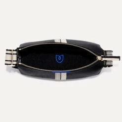 Rothy's The Casual Crossbody - Black And Ivory Stripe -Rothy's Shoes Store 142 CasualCrossbody Black IvoryStripe Overhead