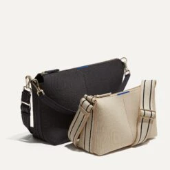 Rothy's The Casual Crossbody - Black And Ivory Stripe -Rothy's Shoes Store 142 CasualCrossbody Parchment Compare8766 2205fd0c 35c5 4620 8df4 51c5e3d7b2bf