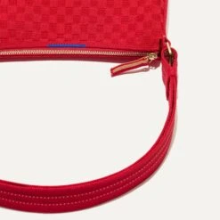 Rothy's The Casual Crossbody - Red Crisp Basketweave -Rothy's Shoes Store 142 CasualCrossbody RedCrispBasketweave Strap 4556