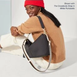 Rothy's The Daily Crossbody - Ink And Ivory -Rothy's Shoes Store 142 DailyCrossbody InkandIvory OnFigure 1276 c51d2f57 bdb9 4d74 aca3 481ef4661b28