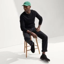 Rothy's The Chukka Boot - Black -Rothy's Shoes Store 146 TheChukkaBoot Black On Figure 0054