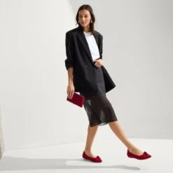 Rothy's The Knot Point II - Candied Berry -Rothy's Shoes Store 152 KnotPointII CandiedBerry On Figure 2049