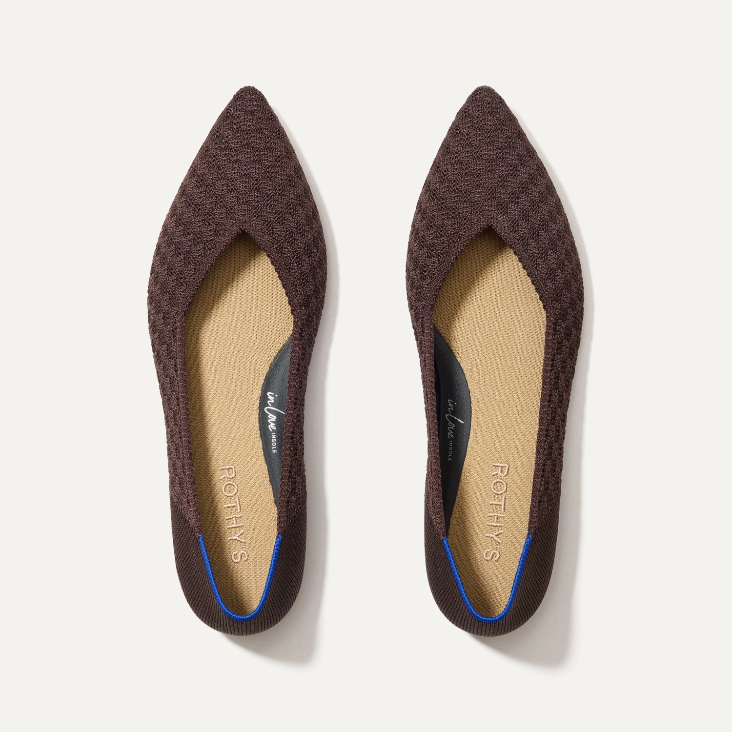 Rothy's The Point II - Chocolate Basketweave 1 Rothy's The Point II - Chocolate Basketweave