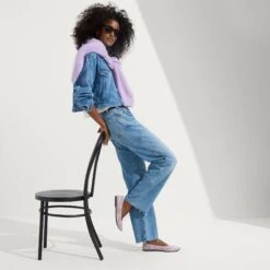 Rothy's The Point II - Lilac Chantilly -Rothy's Shoes Store 152 PointII LilacChantilly On Figure 0572