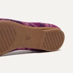 Rothy's The Point II - Purple Plaid -Rothy's Shoes Store 152 PointII PurplePlaid Sole 4204