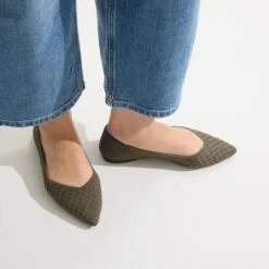 Rothy's The Point II - Safari Basketweave -Rothy's Shoes Store 152 PointII SafariBasketweave On Figure 1320