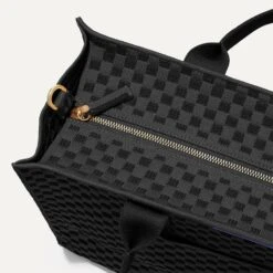 Rothy's The Classic Tote - Black Sand -Rothy's Shoes Store 162 ClassicTote BlackSand TopZipper 7105