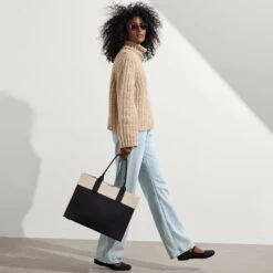 Rothy's The Classic Tote - Luna -Rothy's Shoes Store 162 ClassicTote Luna On Figure 0773