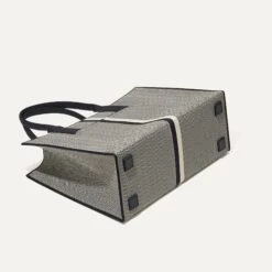 Rothy's The Classic Tote - Mist Herringbone -Rothy's Shoes Store 162 ClassicTote MistHerringbone Bottom 3118