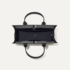 Rothy's The Classic Tote - Mist Herringbone -Rothy's Shoes Store 162 ClassicTote MistHerringbone Overhead 3047