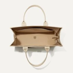 Rothy's The Classic Tote - Soft Sesame -Rothy's Shoes Store 162 ClassicTote SoftSesame Overhead d238d8e2 b5a3 4802 a487 377acdd35c72