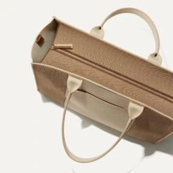 Rothy's The Classic Tote - Soft Sesame -Rothy's Shoes Store 162 ClassicTote SoftSesame TopZipper 80d62591 1177 445c 89ff ef85d2c4c3c4