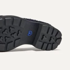 Rothy's The Lug Loafer - Black Bouclé -Rothy's Shoes Store 163 LugLoafer BlackBoucle Sole 6802